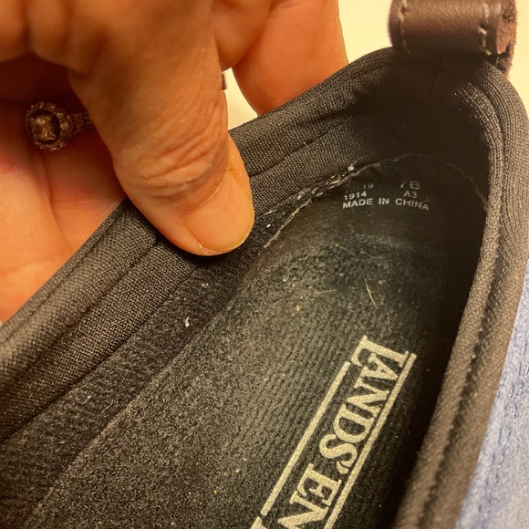 Women’s Lands End size 7B slip on loafers/clogs New Blue - Picture 8 of 8